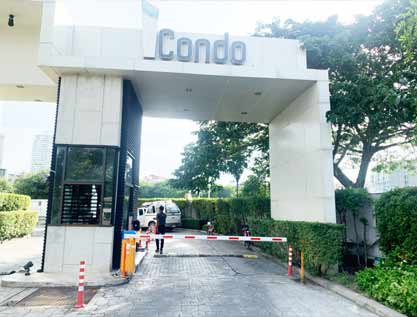 งานเปลี่ยนแขนไม้กั้นรถ I CONDO